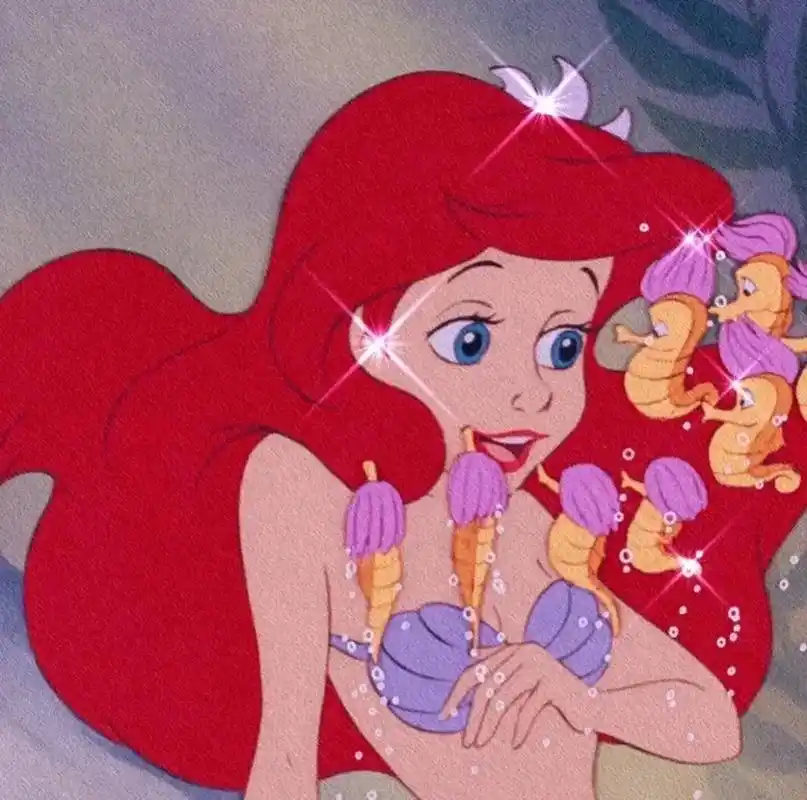 小美人鱼 #迪士尼 #卡通头像 - 抖音
