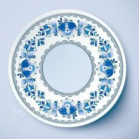 青花瓷盘子简笔画花纹简单 简笔画图片大全-普车都