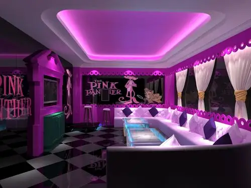 红馆ktv现代简约装修效果图