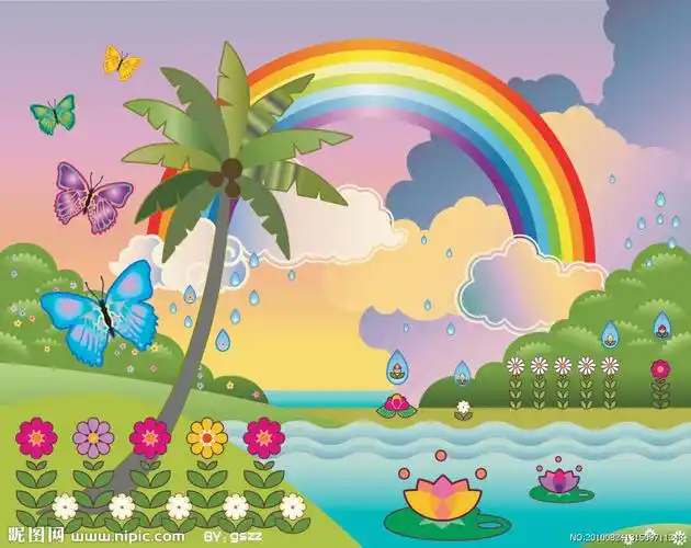 40共享分举报收藏立即下载关 键 词:美丽的花园 花园 公园 卡通 彩虹