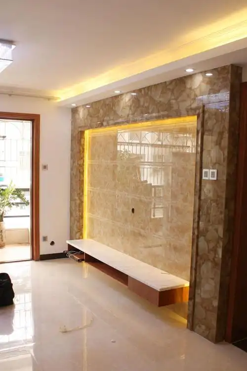 现代风格客厅微晶石电视背景墙装修图片装修效果图