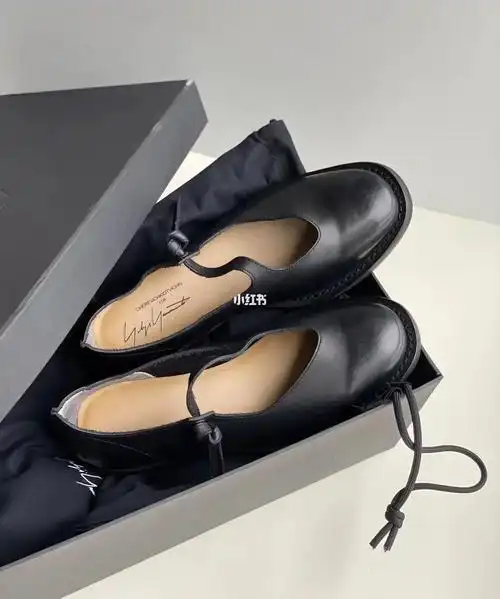 yohji山本耀司玛丽珍皮鞋