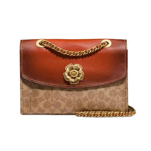 coach蔻驰女包山茶花系列女士链条斜挎单肩30585通用款女包