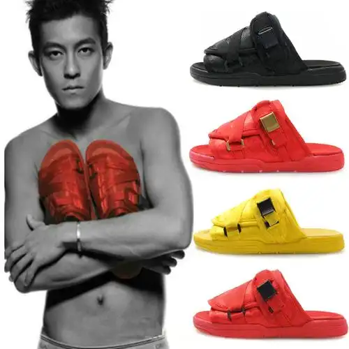 一折clot鞋_夏季明星同款陈冠希拖鞋男潮clot潮牌凉鞋情侣一字拖女
