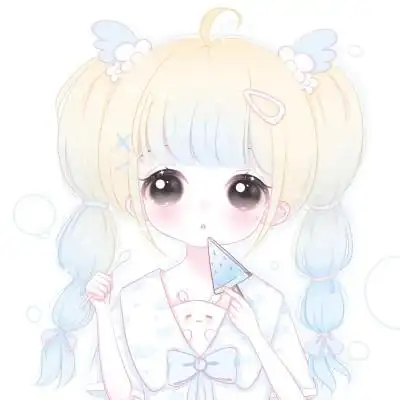 头像卡通女呆萌可爱少女心