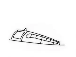 简笔画磁悬浮列车