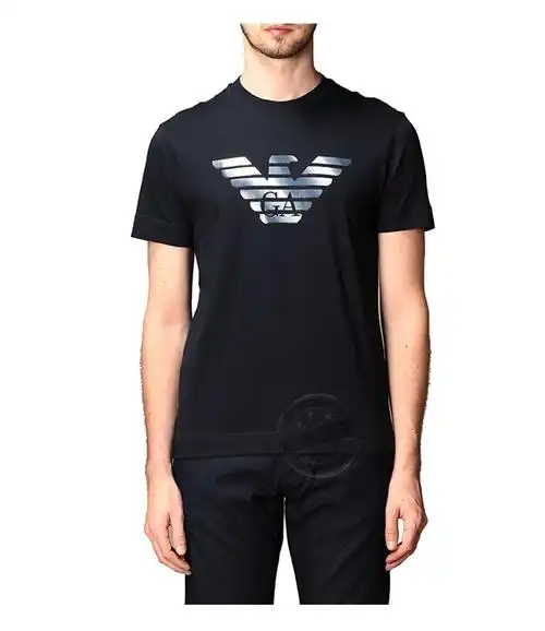 armani阿玛尼男士logo图案短袖t恤6h1tr7 jshz 0566绿色 l【图片 价格