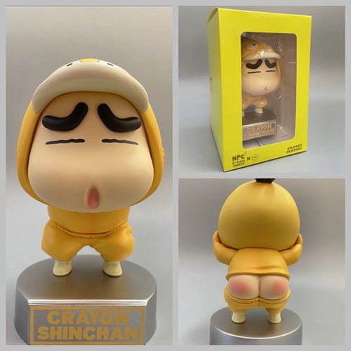 野原家的幻想 蜡笔小新cos可达鸭 露屁屁 公仔 摆件 模型盒装手办