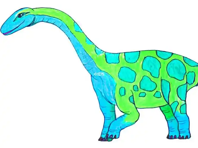 恐龙系列怎样绘画巨脚龙