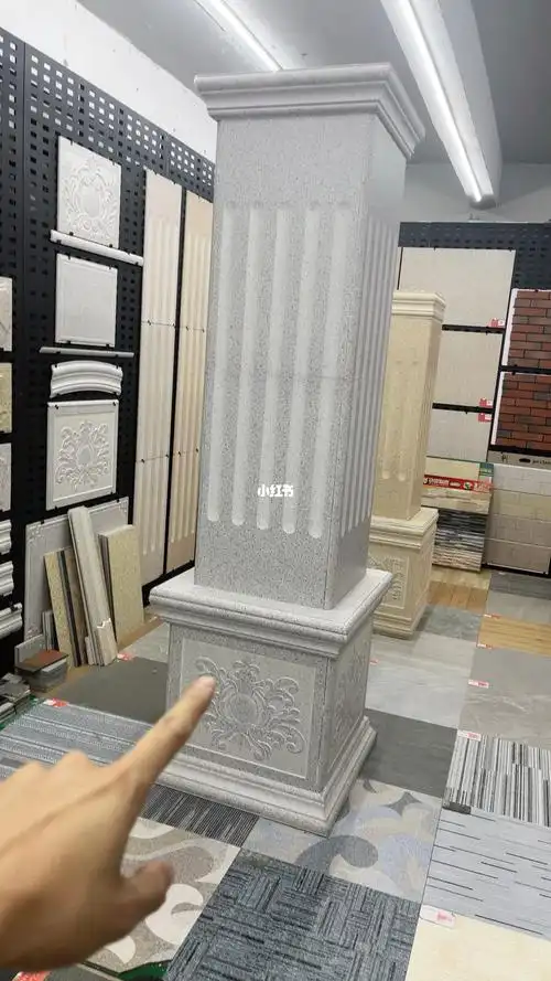 别墅门厅柱子罗马柱安装