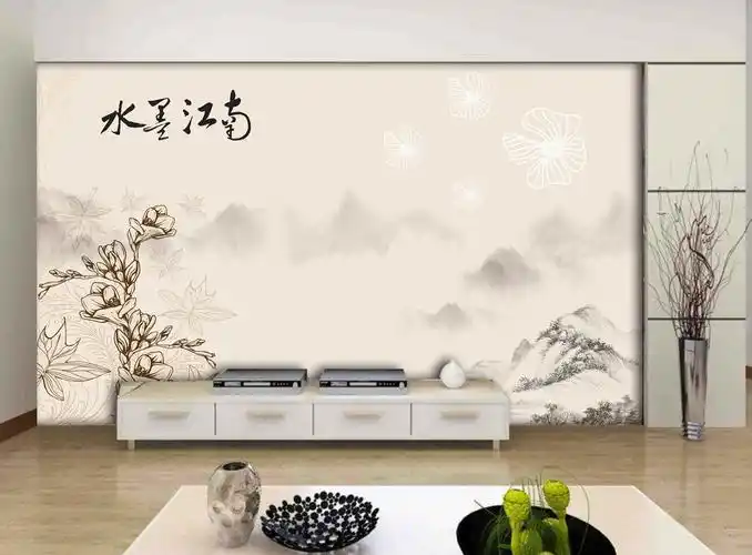 17238152)_中式电视背景墙_我图网