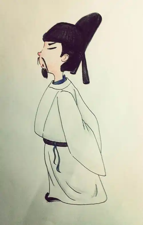 李白简笔画 李白简笔画王者荣耀帅气