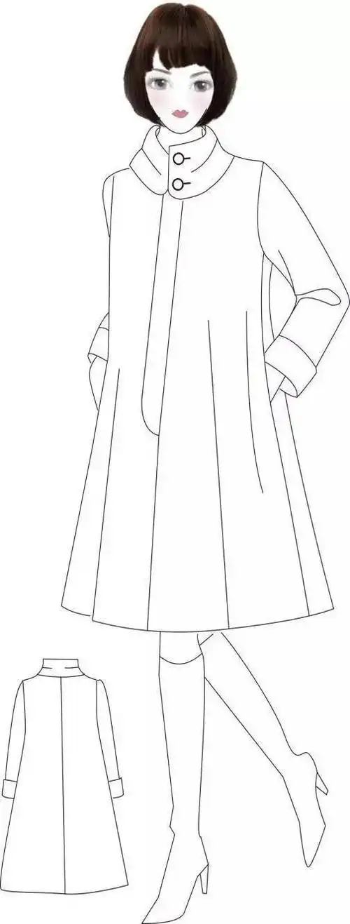长袍大褂简笔画