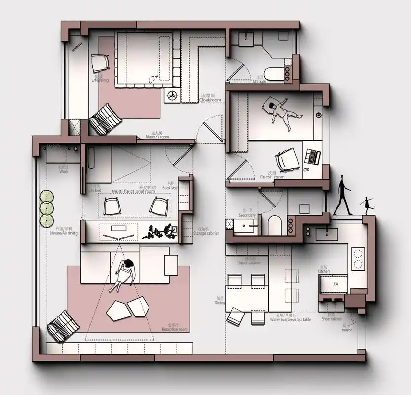 室内设计.平面方案2元一平效果图8元一平施工图8元一平