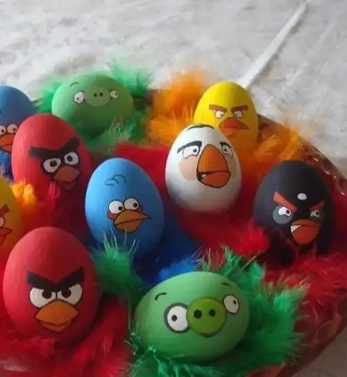 蛋壳创意手工大人小孩都可以学只是简单画画成品非常好看