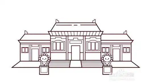 关于开封的简笔画