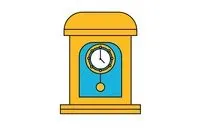 儿童画钟表简笔画步骤