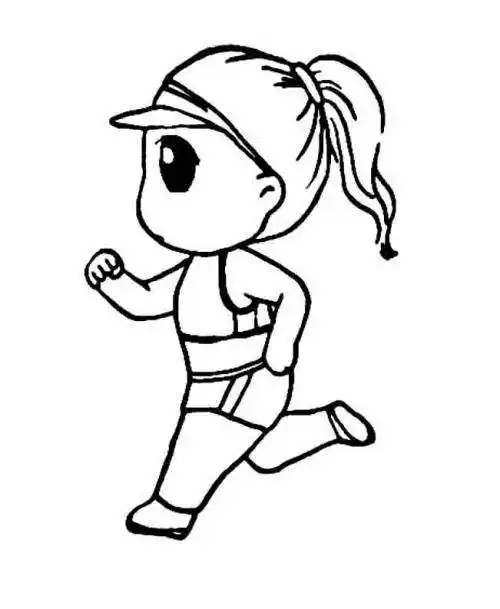 跑步简笔画跑步简笔画男孩