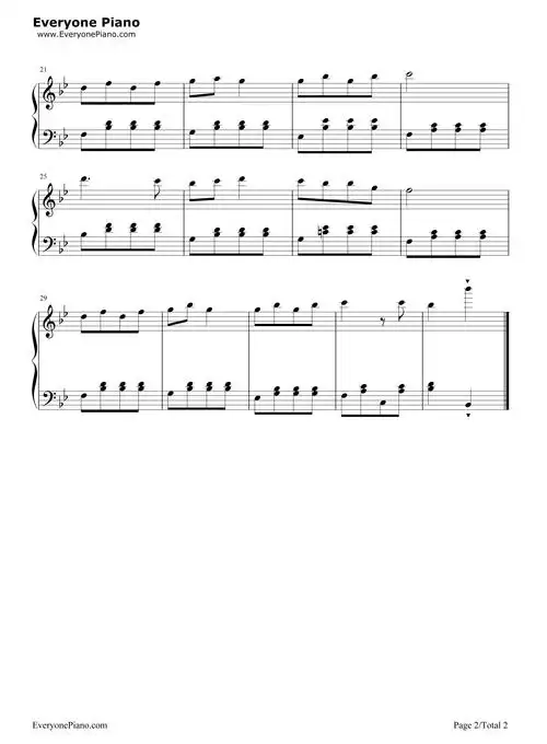 小邋遢五线谱预览2-钢琴谱文件(五线谱,双手简谱,数字谱,midi,pdf)