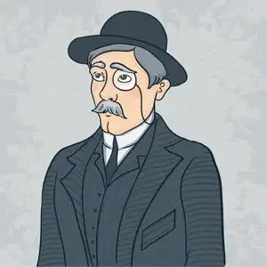 绅士人复古野生西部男子和妇女风格老式维多利亚卡通绅士复古人的矢量