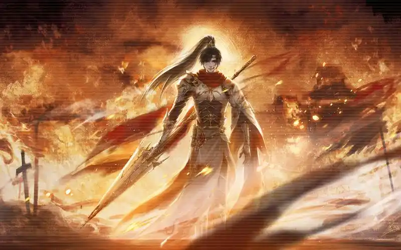 【绘画过程】【板绘】一张古风战损叶神的稿子