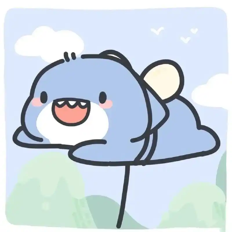 小鲨鱼情侣头像