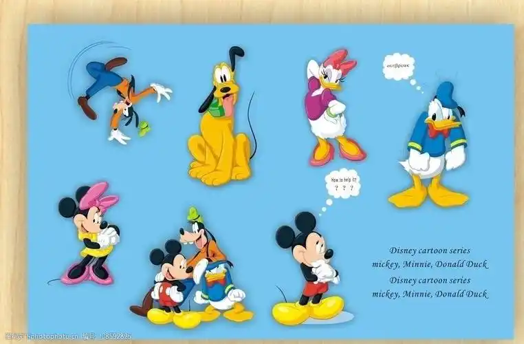 矢量 米奇 迪斯尼 唐老鸭 迪士尼动画系列 其他人物 矢量人物 cdr