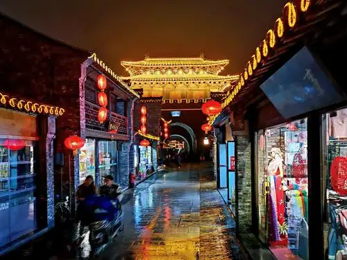 扬州东关街的初冬雨夜