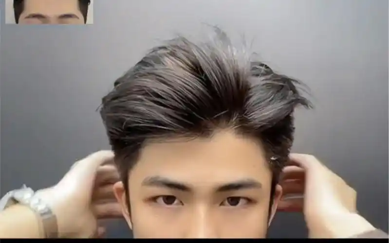 头发长度5厘米!碎盖!