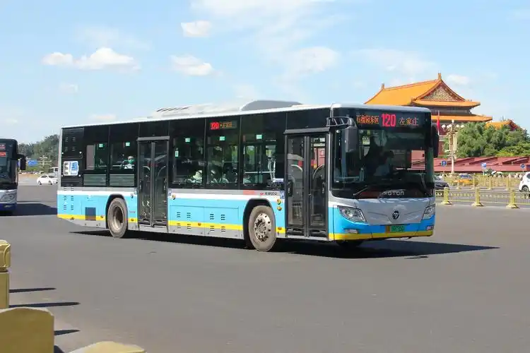 北京公交120路33801福田bj6123evca47摄于国家博物馆北