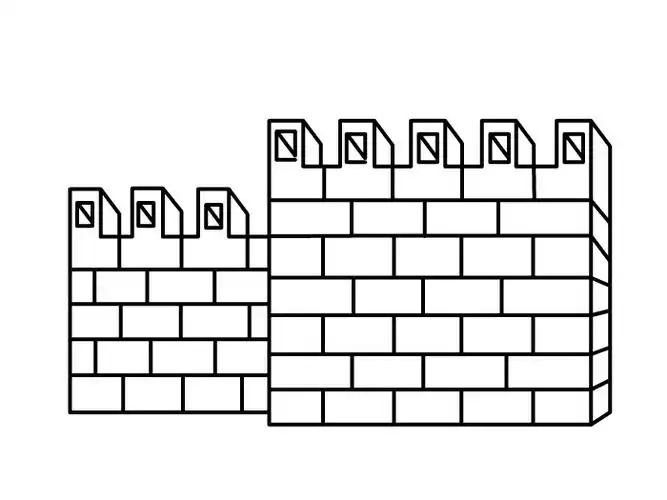 城墙怎么画 古老的城墙怎么画 城墙简笔画-养娃家