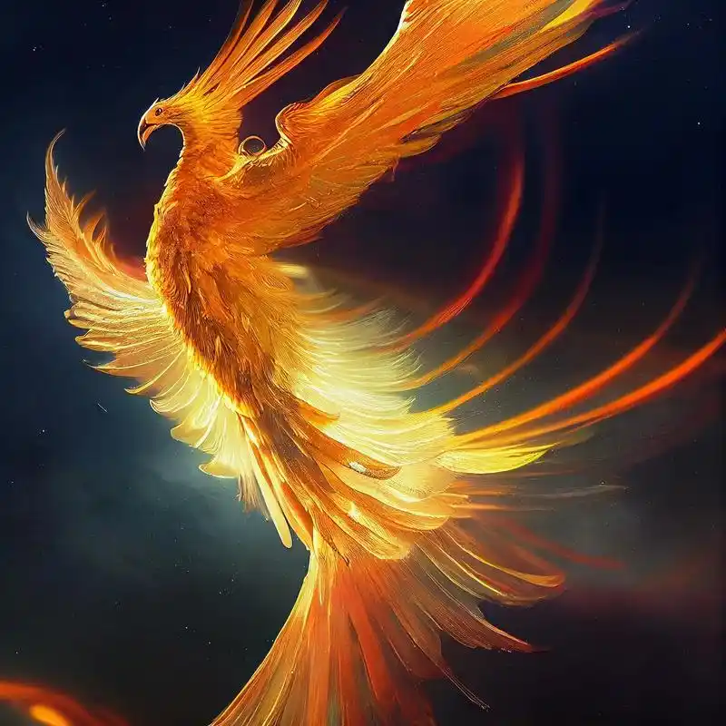 凤凰涅槃 #头像 #ai艺术狂想 - 抖音