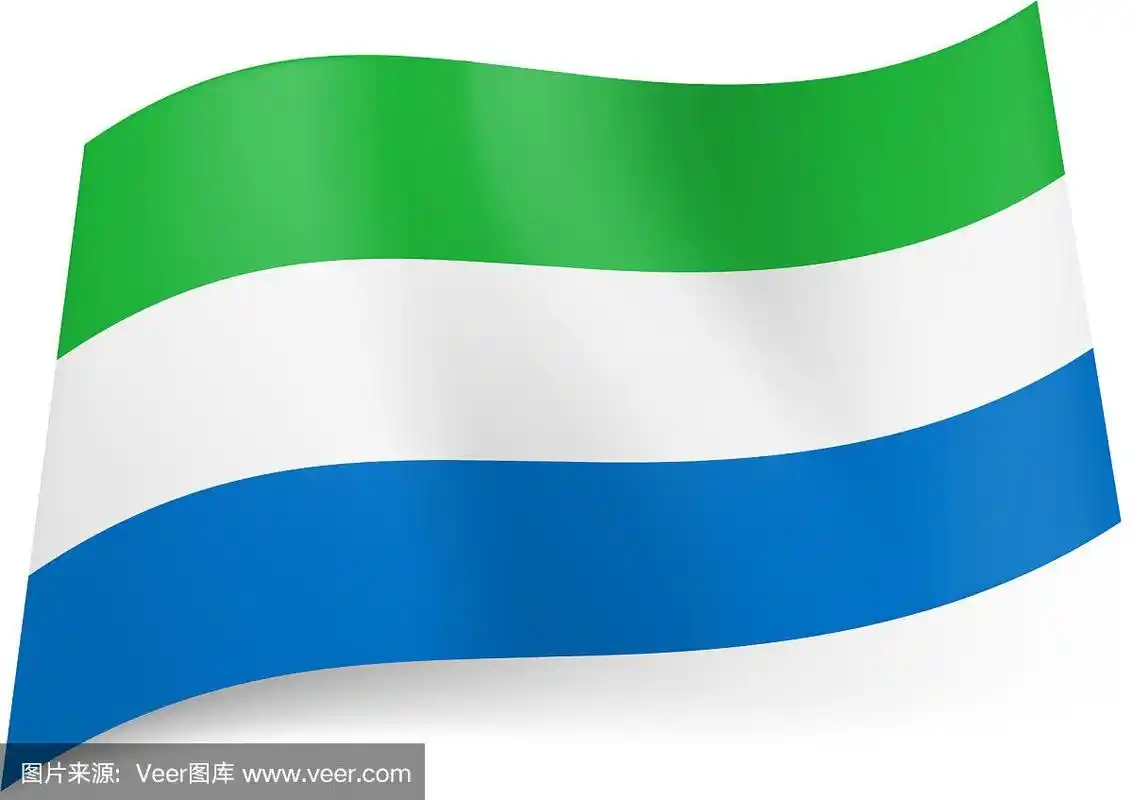 塞拉利昂的国旗绿白相间