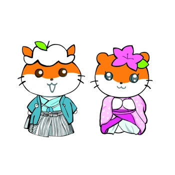 卡通可爱仓鼠情侣