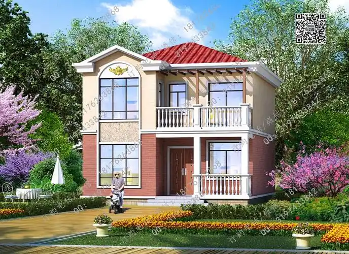 占地80平方米内农村小型别墅图纸简单二层自建房