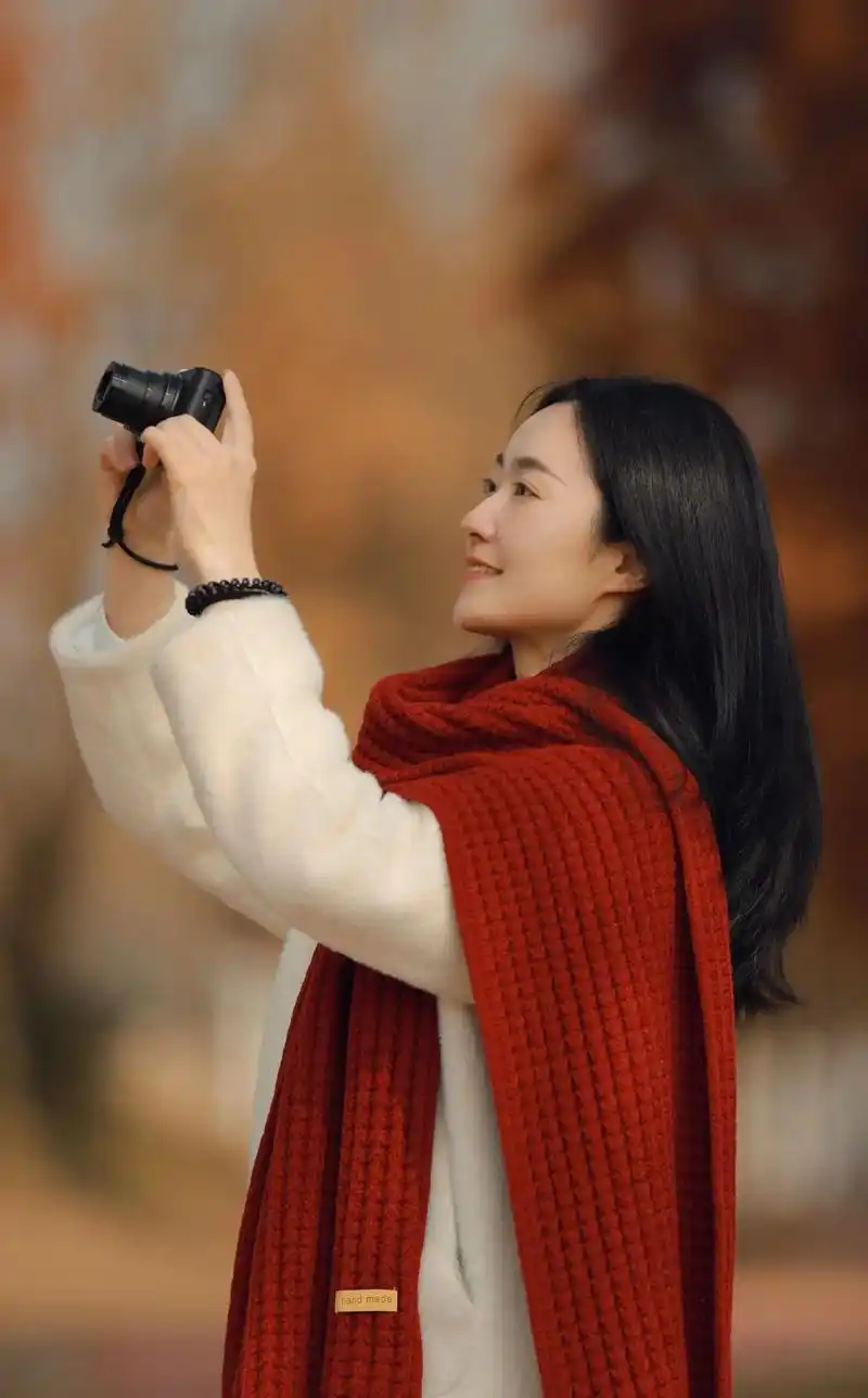 "杉杉"来迟的冬日焦糖色.#红杉树 #拍照