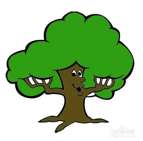 卡通大树简笔画