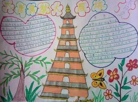 中国传统建筑手抄报图片大全