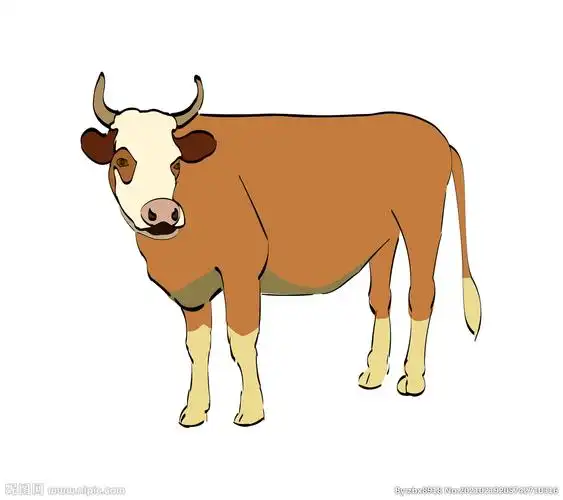 黄牛矢量图
