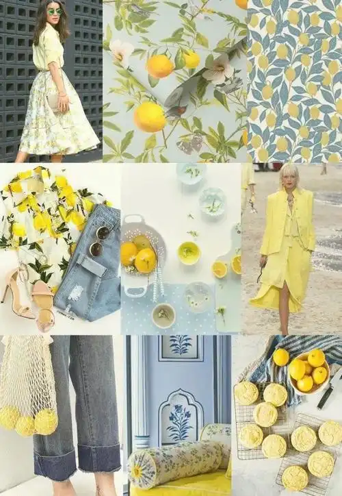 2021 春夏重点流行色趋势:lemon sherbet 柠檬百香果