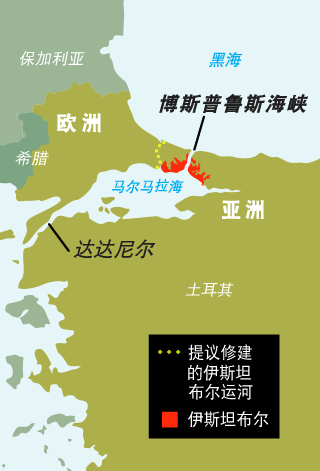 博斯普鲁斯海峡——地图