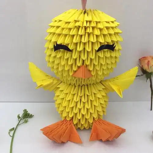 三角插diy折纸材料包手工创意礼品半成品套包s023小鸡纸片尺寸35