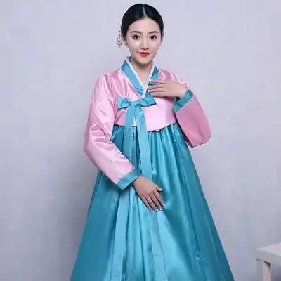 韩国表演古装朝鲜族民族服装传统韩服改良大长今舞台舞蹈演出服其它