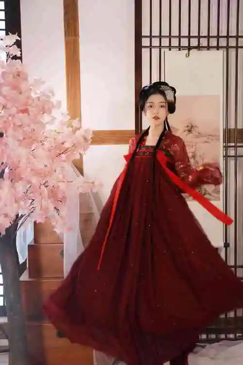 【醉美人】汉韵阁芙蓉新款汉服女齐胸襦裙仙对襟烫金日常清新淡雅