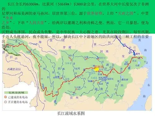 所有分类 高等教育 工学 三峡水电站ppt 三峡工程简介ppt 长江全长约