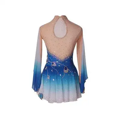 dvwvb设计定制花样滑冰服装花样溜冰表演服儿童成人女款裙g169