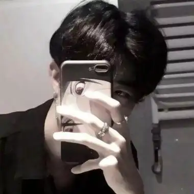 好看的手机遮脸男生头像手机控男头