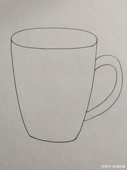 可爱的儿童线描水杯画法,让我们的杯子充满个性