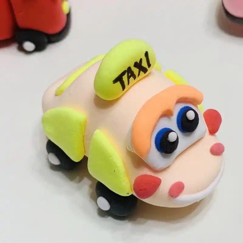 粘土手工交通工具2|小汽车黏土亲子创意手工