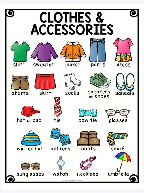 clothes主题词汇及练习